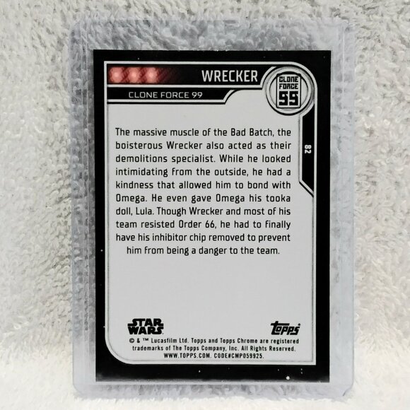 5/$20 Mint 2023.Topps Chrome Wrecker Star Wars Card 82!! - Picture 2 of 2